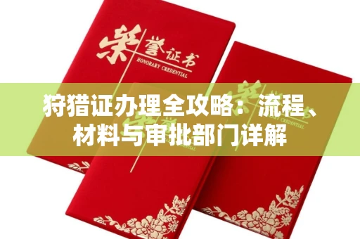 全国狩猎证办理全攻略:流程、材料与审批部门详解